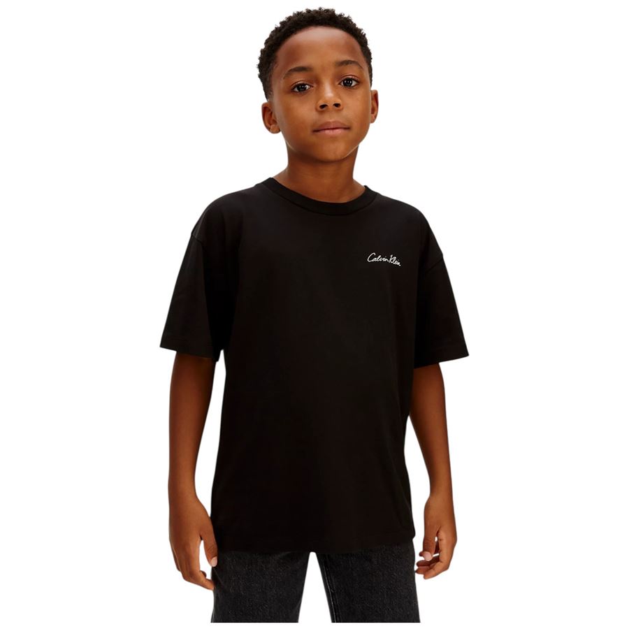 T-Shirt manica corta con grafica sul retro taglio relaxed da bambino Calvin Klein | CKIB0IB02607BEH